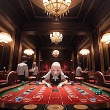 shwe game Live Casino HD streaming ဒီလာနှင့် Baccarat ကစားနေသောပုံ